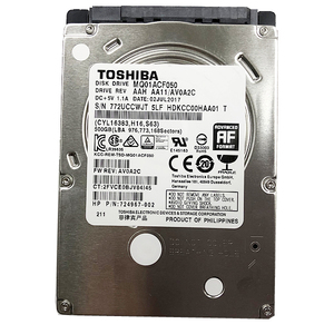 TOSHIBA 500GB 7mm厚 ハードディスク SATA 2.5インチ HDD MQ01ACF050 中古品 PCパーツ 修理 部品 パーツ YA2568