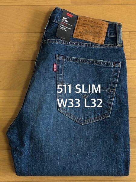 Levi's 511 SLIM FIT ダークインディゴW33 L32