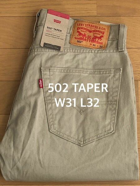 Levi's 502 TAPER TRUECHINO W31 L32