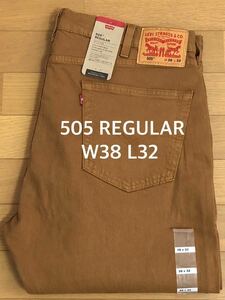 Levi's 505 REGULAR FIT BROWN W38 L32