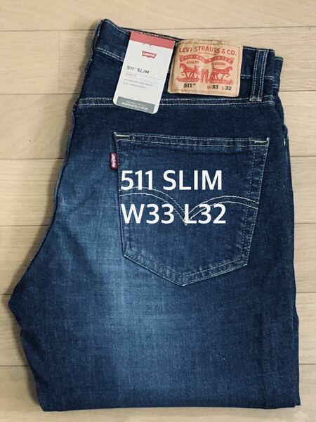 Levi's 511 SLIM FIT DARK INDIGO W33 L32