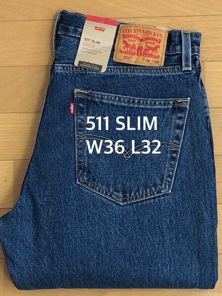 Levi's 511 SLIM FIT DARK INDIGO W36 L32