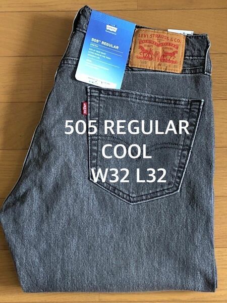 Levi's 505 REGULAR FIT WORN IN GREY COOL W32 L32