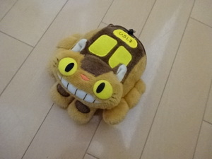  Tonari no Totoro soft toy pass case Hiroshima limitation cat bus reel attaching change purse . coin case jipli