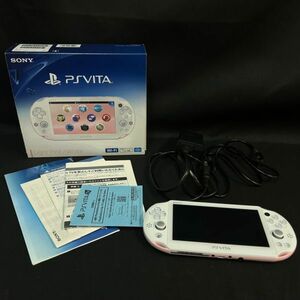 DEc189D06 PCH-2000 Light Pink White ライト ピンク ホワイト SONY PS Vita PlayStation Vita psvita ゲーム 本体 箱付き