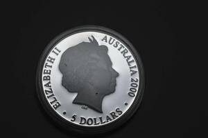 （１７６－C）阿波コイン　オーストラリア　シドニー五輪銀　５D銀　３１．１ｇ　プルーフ　未使用品クラス