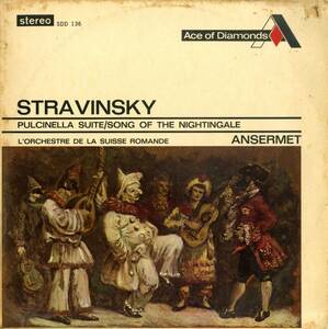 A00537178/LP/エルネスト・アンセルメ「Stravinsky / Pulcinella Suite : Song Of The Nightingale 」