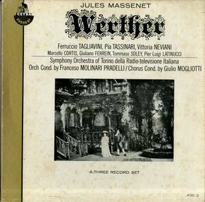 A00535882/●LP3枚組ボックス/フェルッチョ・タリアヴィーニピア・タシナーリ「Jules Massenet / Werther」