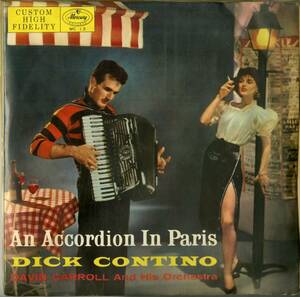 A00548691/LP/ディック・コンティーノ with デヴィッド・キャロル楽団「An Accordion In Paris パリのアコーディオン (MC-13)」