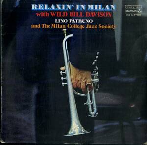 A00549274/LP/リノ・パトルノ / ワイルド・ビル・デイビッドソン「Relaxin In Milan With Wild Bill Davison (1974年・MSA-77350)」