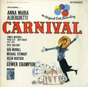 A00543419/LP/アナ・マリア・アルバゲッティ「Carnival - An Original Cast Recording (SE-39460C・サントラ・ミュージカル)」