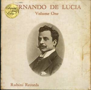 A00545968/LP/フェルナンド・デ・ルチア「Fernando De Lucia Volume One」