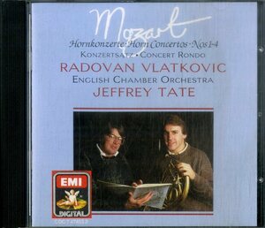 D00161994/CD/Radovan Vlatkovic/English Chamber Orchestra/Jeffrey Tate「Mozart/Horn Concertos Nos 1-4 / Concert Rondo」