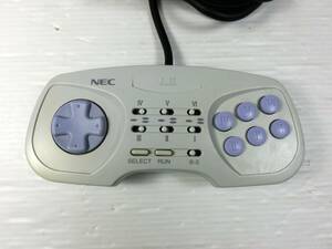 n674 * used [ operation not yet verification ]NEC PCE-TP1 arcade pad 6 controller PC engine DUO Junk present condition treatment *