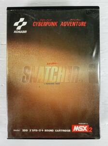 n664 ☆ 中古美品【動作未確認】MSX2 3.5インチFD SNATCHER/スナッチャー+サウンドカートリッジ KONAMI ゲームソフト ジャンク現状扱い ☆