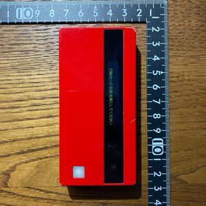 【ジャンク扱い】docomo FOMA N702iD レッド 佐藤可士和 コラボ