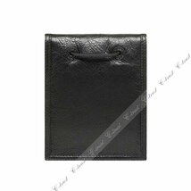 K855.. BALENCIAGA バレンシアガ BAG ショルダーバッグ EXPLORER SMALL POUCH ストラップ レザー ロゴ イタリア製 ★ 1000 ブラック_画像3