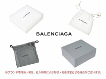 K196.. BALENCIAGA バレンシアガ カードケース キャッシュ キーリングストラップ付 クロコ型押し ロゴ イタリア製 ★ 4690 NAVY_画像10