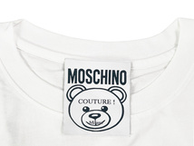 J009..(38) MOSCHINO モスキーノ Tシャツ カットソー ケーキ ベア イタリア製 ★ ホワイト_画像9