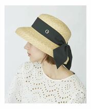 【美品】Chapeau d' O シャポードオー カサブランカ 麦わら帽子 黒_画像4