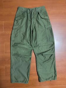 M65 field pants US ARMY 76年製　実物　small-regular ドローコード止血ヒモ完備　カーゴパンツ