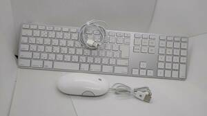 ●アップル　APPLE Keyboard USB日本語キーボード　A１２４３/マウス　A1152　【動作OK】