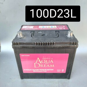 【中古385 送料込み】100D23L/バッテリー/沖縄、離島エリア不可/55D23L/75D23L/80D23L/85D23L/90D23L/95D23L/100D23L/アクアドリーム