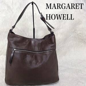 美品 MARGARET HOWELL オールレザー ワンショルダー ハンド マーガレットハウエル