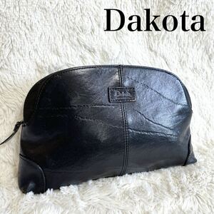  beautiful goods Dakota dakota all leather clutch bag second bag Logo 