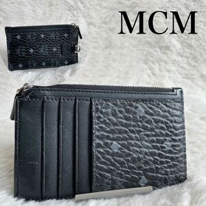 美品 希少 MCM ヴィセトス カードケース コインケース パスケース PVC 名刺入れ メンズ レディース ユニセックス