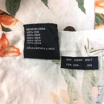 NAUTICA ノーティカ 半袖 アロハシャツ 胸ポケット付き シルク素材 ベージュ系 花柄 メンズ XLサイズ_画像5