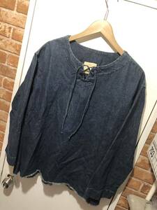 bukht ブフト LACE UP DENIM SHIRTS デニムシャツ B-81221 サイズ1(M) インディゴ　FK