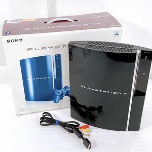 ★ジャンク★ ソニー SONY PS3 プレイステーション3 本体 80GB 初期型 厚型 CECHL00【通電確認のみ】