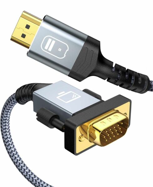 HDMI VGA 変換ケーブル 1M 1080p@60Hz HDMI Dsub 変換 ケーブル HDMI オス to VGA オス