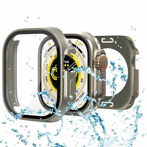防水設計 アップルウォッチ液晶保護フィルム 防水ケース 対応 Apple Watch Ultra/Ultra 2 用 360°保護 ケース49mm