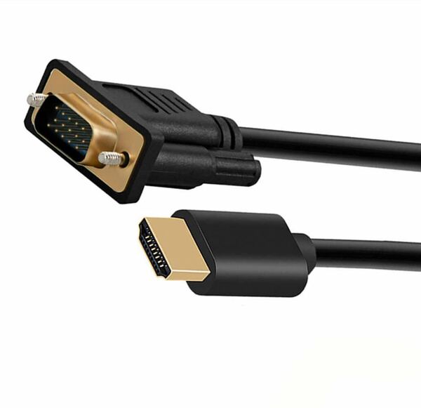 HDMIからVGAケーブル、ワンウェイコンピュータHDMIからVGAモニタビデオケーブル HDTVなどと互換性があります。 (1.8M)