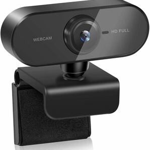ウェブカメラ フルHD1080P webカメラ 30FPS 200万画素 マイク内蔵 USBカメラ オートフォーカス 左右360°調整可能 上下角度調整可