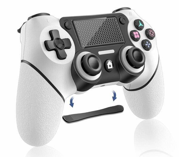 PS4コントローラー コントローラー マクロ機能 背面ボタン付き ゲームパット 1000mAh大容量Bluetooth5.0無線接続 HD振動