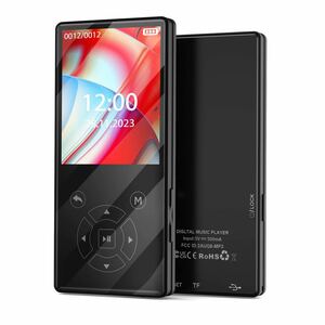 MP3プレーヤー 64GB 大容量 スピーカー 内蔵 Bluetooth5.0 mp3プレイヤー HIFI音質 2.4インチ大画面 光るタッチボタン 最大128GBまで拡張