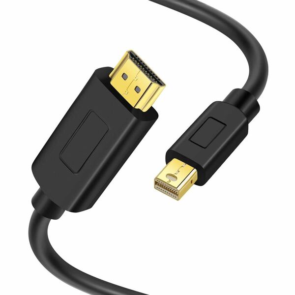 サンダーボルト HDMI, ミニディスプレイポートMini Displayport HDMI 変換ーブル対応 ブラックMacBook, Microsoft Surface Pro 1m