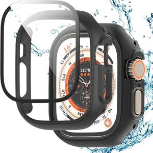 Apple Watch Series 8 ultra 49 mm 用 ケース 一体型 タッチセンシティブ 全面保護 高透光率 傷防止 気泡防止 指紋防止 防塵 PC素材 衝撃