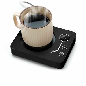 カップウォーマー コーヒー保温コースター マグカップウォーマー ドリンクウォーマー 3段温度設定55℃ 65℃ 75℃ 重力センサー付