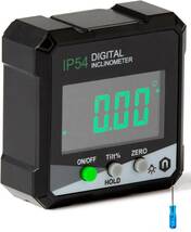 デジタル角度計 IP54 防水防塵 LCD液晶画面 自動電源オフ 傾斜計 新品_画像1