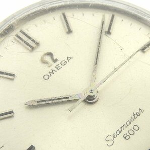 1円 稼働 オメガ OMEGA cal.601 手巻き シーマスター600 シルバー文字盤 SS メンズ 腕時計の画像6