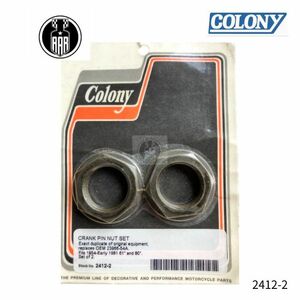 2412-2 colony コロニー クランクピン ナット セット ハーレーダビッドソン