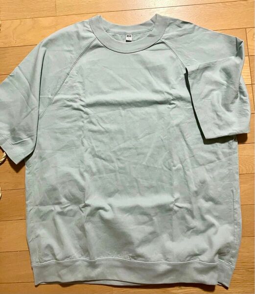 ユニクロ UNIQLO　Tシャツ　ラグラン袖　裾リブ仕様　L