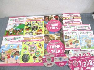 WL10-173 ECCジュニア Global View PF THINK AND TALK/WORDBOOK/COURSEBOOK 等 2019 計6冊 CD8枚/DVD2枚付 88L4D