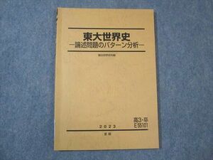 WM29-179 駿台 東大世界史 論述問題のパターン分析 状態良い 2023 夏期 10m0D