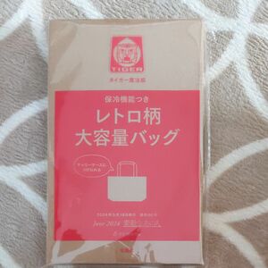 素敵なあの人６月号特別付録　レトロ柄大容量バッグ 