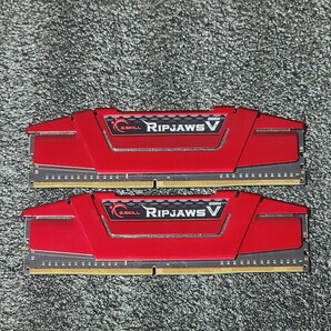 G.SKILL RIPJAWSV DDR4-3600MHz 16GB (8GB×2枚キット) F4-3600C19D-16GVRB 動作確認済み デスクトップ用 PCメモリ 